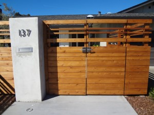 Talk about Curb Appeal! A contemporary entrance to a 1960's Ranch