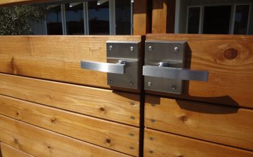 Double Gate Hardware with 316 Marine Grade Stainless Steel Alta Gate Latch