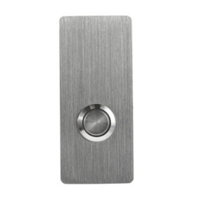 Modern Stainless Steel Small Rectangle Doorbell Button