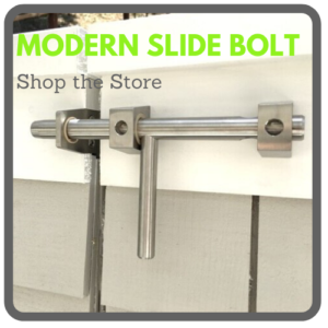 stainless steel modern slide latch