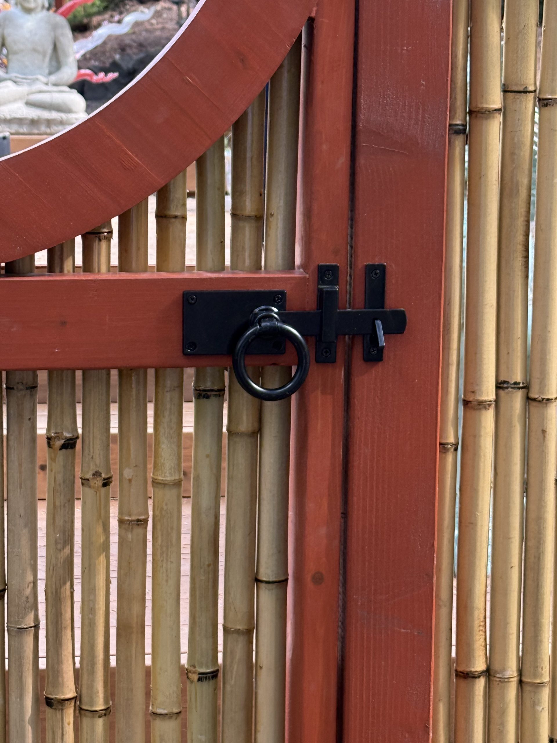 Snug Cottage Hardware 6149-LDSP Contemporary Ring Latch with horizontal plate install 360 Yardware